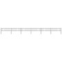 Garden fence with black steel hoop tips 10.2x0.6 m by vidaXL, fence panels - Ref: Foro24-277643, Price: 312,72 €, Discount: %