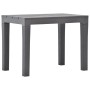 Garden table with 2 brown plastic benches by vidaXL, Garden sets - Ref: Foro24-48779, Price: 74,68 €, Discount: %