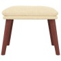 Cream fabric footstool 45x29.5x35 cm by vidaXL, Ottomans - Ref: Foro24-341459, Price: 43,99 €, Discount: %