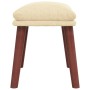 Cream fabric footstool 45x29.5x35 cm by vidaXL, Ottomans - Ref: Foro24-341459, Price: 43,99 €, Discount: %