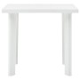 Mesa de jardín de plástico blanco 80x75x72 cm de vidaXL, Mesas de jardín - Ref: Foro24-48802, Precio: 85,84 €, Descuento: %