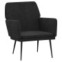 Black velvet armchair 62x79x79 cm by vidaXL, Armchairs - Ref: Foro24-351377, Price: 98,82 €, Discount: %