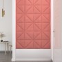 Paneles de pared 12 uds terciopelo rosa 30x30 cm 0,54 m²