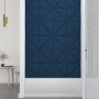 Paneles de pared 12 uds terciopelo azul 30x30 cm 0,54 m²