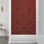 Wall panels 12 pcs red synthetic leather 30x30 cm 0.54 m² by vidaXL, Wall covering - Ref: Foro24-343944, Price: 30,99 €, Disc...