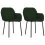 Dining chairs 2 units dark green velvet by vidaXL, dining chairs - Ref: Foro24-344703, Price: 109,57 €, Discount: %