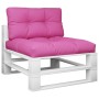 Cojines para sofá de palets 2 piezas tela rosa