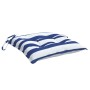 Chair cushions 2 pcs blue and white striped fabric 40x40x7 cm by vidaXL, Cushions for chairs and sofas - Ref: Foro24-361486, ...