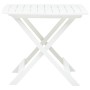 Mesa de jardín plegable de plástico blanco 79x72x70 cm de vidaXL, Mesas de jardín - Ref: Foro24-48790, Precio: 82,04 €, Descu...