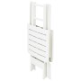 Mesa de jardín plegable de plástico blanco 79x72x70 cm de vidaXL, Mesas de jardín - Ref: Foro24-48790, Precio: 82,04 €, Descu...