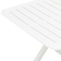 Mesa de jardín plegable de plástico blanco 79x72x70 cm de vidaXL, Mesas de jardín - Ref: Foro24-48790, Precio: 82,04 €, Descu...