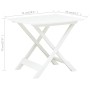 Mesa de jardín plegable de plástico blanco 79x72x70 cm de vidaXL, Mesas de jardín - Ref: Foro24-48790, Precio: 82,04 €, Descu...