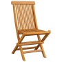 Garden chairs 4 units with red teak wood cushions by vidaXL, Garden chairs - Ref: Foro24-3062589, Price: 259,99 €, Discount: %