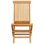 Garden chairs 4 units with red teak wood cushions by vidaXL, Garden chairs - Ref: Foro24-3062589, Price: 259,99 €, Discount: %