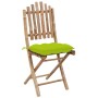 Folding garden chairs with cushions 2 units bamboo by vidaXL, Garden chairs - Ref: Foro24-3064013, Price: 110,99 €, Discount: %