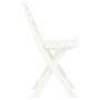 Folding garden chairs 2 units white plastic by vidaXL, Garden chairs - Ref: Foro24-48786, Price: 86,70 €, Discount: %