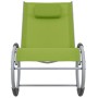 Silla mecedora de jardín de textilene verde de vidaXL, Sillas de jardín - Ref: Foro24-47784, Precio: 76,51 €, Descuento: %