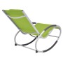 Silla mecedora de jardín de textilene verde de vidaXL, Sillas de jardín - Ref: Foro24-47784, Precio: 76,51 €, Descuento: %