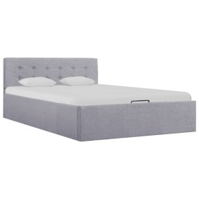 Cama canapé hidráulica con almacenaje tela gris claro 120x200cm de vidaXL, Camas y somieres - Ref: Foro24-285578, Precio: 481...