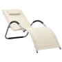 Sun loungers 2 units cream and gray textilene by vidaXL, Loungers - Ref: Foro24-310518, Price: 140,72 €, Discount: %