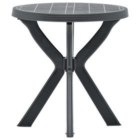 Anthrazitgrauer Bistrotisch Kunststoff Ø70 cm von vidaXL, Gartentische - Ref: Foro24-48798, Preis: 82,52 €, Rabatt: %