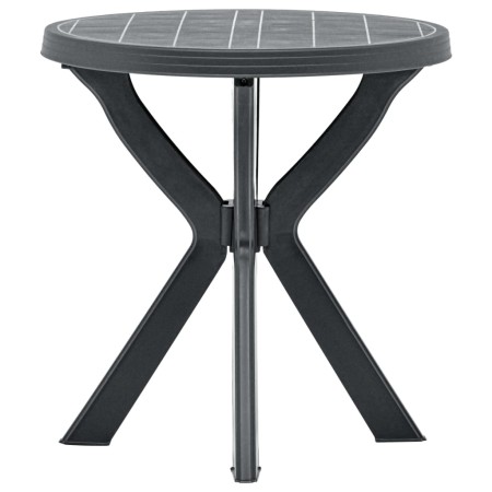 Mesa bistro gris antracita plástico Ø70 cm de vidaXL, Mesas de jardín - Ref: Foro24-48798, Precio: 82,99 €, Descuento: %