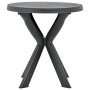 Mesa bistro gris antracita plástico Ø70 cm de vidaXL, Mesas de jardín - Ref: Foro24-48798, Precio: 82,44 €, Descuento: %