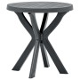 Mesa bistro gris antracita plástico Ø70 cm de vidaXL, Mesas de jardín - Ref: Foro24-48798, Precio: 82,99 €, Descuento: %