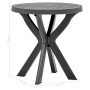 Anthracite gray plastic bistro table Ø70 cm by vidaXL, Garden tables - Ref: Foro24-48798, Price: 82,44 €, Discount: %