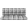 Gray impregnated pine wood pallet garden ottoman by vidaXL, Modular outdoor sofas - Ref: Foro24-3066494, Price: 113,99 €, Dis...