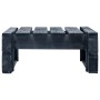 Garden ottoman made of black impregnated pine wood pallets by vidaXL, Modular outdoor sofas - Ref: Foro24-3066440, Price: 57,...