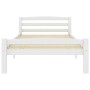 Solid white pine wood bed frame 90x200 cm by vidaXL, Beds and slatted bases - Ref: Foro24-322068, Price: 134,37 €, Discount: %