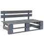 Gray impregnated pine wood pallet garden ottoman by vidaXL, Modular outdoor sofas - Ref: Foro24-3066489, Price: 101,99 €, Dis...