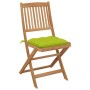 6 pcs folding garden chairs and solid acacia wood cushions by vidaXL, Garden chairs - Ref: Foro24-3075020, Price: 314,99 €, D...