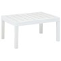 Mesa de jardín de plástico blanco 78x55x38 cm de vidaXL, Mesas de jardín - Ref: Foro24-48814, Precio: 53,00 €, Descuento: %