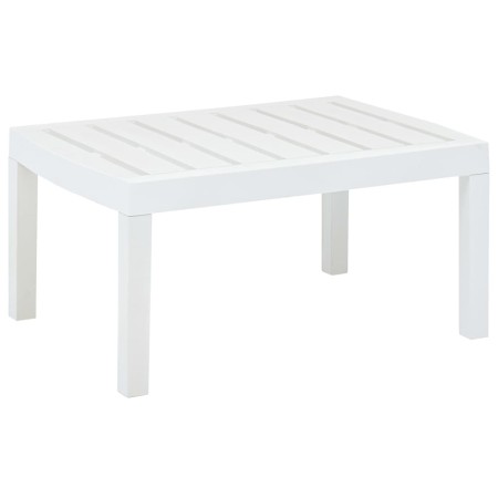 Mesa de jardín de plástico blanco 78x55x38 cm de vidaXL, Mesas de jardín - Ref: Foro24-48814, Precio: 53,08 €, Descuento: %