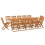 Garten-Essgruppe 13-teilig aus massivem Akazienholz von vidaXL, Gartensets - Ref: Foro24-3086981, Preis: 941,09 €, Rabatt: %