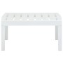 Mesa de jardín de plástico blanco 78x55x38 cm de vidaXL, Mesas de jardín - Ref: Foro24-48814, Precio: 53,08 €, Descuento: %