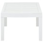 Mesa de jardín de plástico blanco 78x55x38 cm de vidaXL, Mesas de jardín - Ref: Foro24-48814, Precio: 53,08 €, Descuento: %