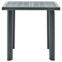 Green plastic garden table 80x75x72 cm by vidaXL, Garden tables - Ref: Foro24-48803, Price: 81,40 €, Discount: %