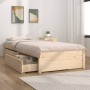 Estructura de cama individual con cajones 75x190 cm de vidaXL, Camas y somieres - Ref: Foro24-3103453, Precio: 143,08 €, Desc...