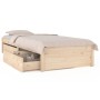 Estructura de cama individual con cajones 75x190 cm de vidaXL, Camas y somieres - Ref: Foro24-3103453, Precio: 143,08 €, Desc...