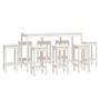 9-piece bar set solid white pine wood by vidaXL, Furniture sets for kitchens and dining rooms - Ref: Foro24-3124718, Price: 6...