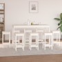 9-piece bar set solid white pine wood by vidaXL, Furniture sets for kitchens and dining rooms - Ref: Foro24-3124718, Price: 6...