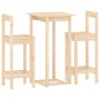 3-piece solid pine wood bar set by vidaXL, Furniture sets for kitchens and dining rooms - Ref: Foro24-3124732, Price: 134,93 ...