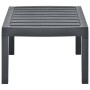 Mesa de jardín de plástico gris antracita 78x55x38 cm de vidaXL, Mesas de jardín - Ref: Foro24-48815, Precio: 71,27 €, Descue...