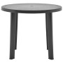 Mesa de jardín de plástico gris antracita 89 cm de vidaXL, Mesas de jardín - Ref: Foro24-48807, Precio: 97,61 €, Descuento: %