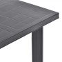 Mesa de jardín de plástico gris antracita 80x75x72 cm de vidaXL, Mesas de jardín - Ref: Foro24-48804, Precio: 92,79 €, Descue...