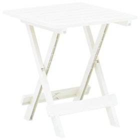 Folding white plastic garden table 45x43x50 cm by vidaXL, Garden tables - Ref: Foro24-48808, Price: 38,72 €, Discount: %