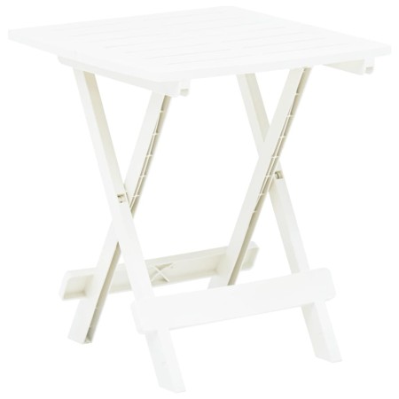 Mesa plegable de jardín plástico blanco 45x43x50 cm de vidaXL, Mesas de jardín - Ref: Foro24-48808, Precio: 38,72 €, Descuent...